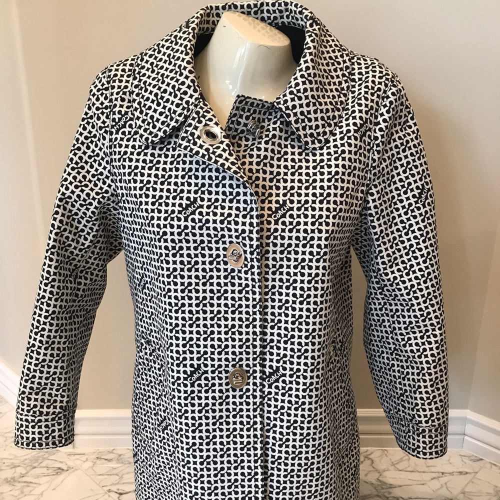 Coach Patterned Raincoat